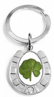 White Gold Plated 6 leaf Large Horseshoe White Gold Plated 6 leaf Large Horseshoe