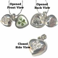 White Gold Plated Lovely Locket White Gold Plated Lovely Locket