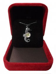 White Gold Plated Seahorse