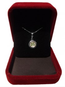 White Gold Plated Perfect 10 Round 4 leaf clover