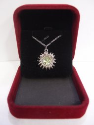 White Gold Plated Sunflower