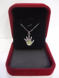 White Gold Plated Lucky Hand White Gold Plated Lucky Hand