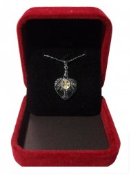 White Gold Plated Tree of Life Clover