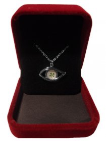 White Gold Plated Clover Eye (Mk2)