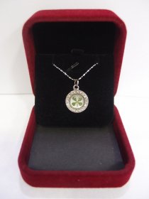 White Gold Plated Circle 20 Crystal (mk3a)