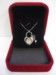 White Gold Plated Love Key Clover Mk3A