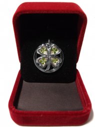White Gold Plated Enhanced Lucky Four Leaf Clover (Mk 3) White Gold Plated Enhanced Lucky Four Leaf Clover (Mk 3)