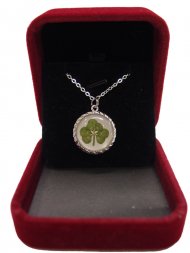 White Gold Plated Perfect Round 7 Leaf Clover (Mk2) White Gold Plated Perfect Round 7 Leaf Clover (Mk2)
