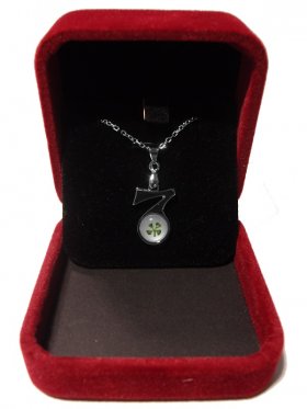 White Gold Plated Lucky 7 Clover (Mk 2)