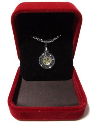 White Gold Plated Wealth Chip Clover(Mk 3)
